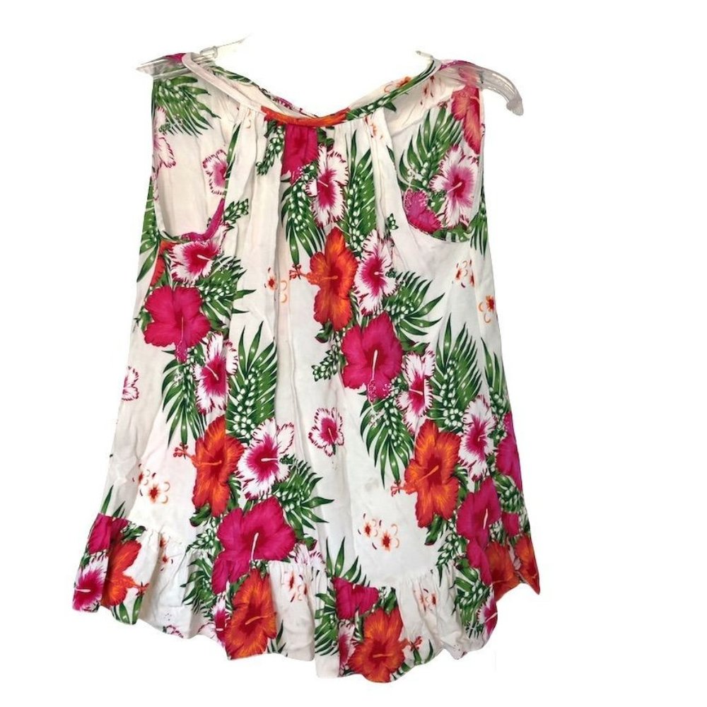 Aloha Fashion Floral Sleeveless Top